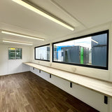21ft x 8ft Custom Cabin Office / Canteen | Picture Windows | Portable Building