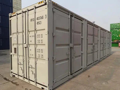 40-Fuß-HC-Versandcontainer mit 4 Seitentüren – gebraucht